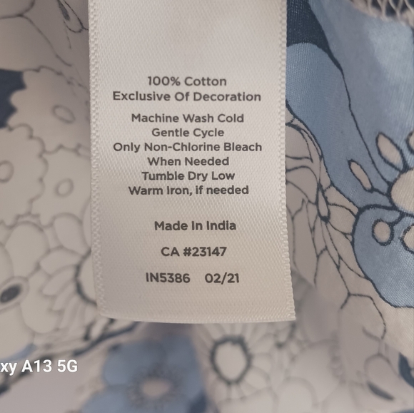 Talbots Petite Women's Floral Long Sleeve Button Front Shirt Sz Mp - Picture 8 of 9